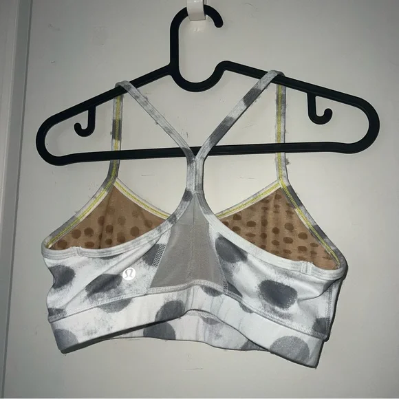 Lululemon Grey & White Polka Dot Sports Bra - Picture 5 of 5
